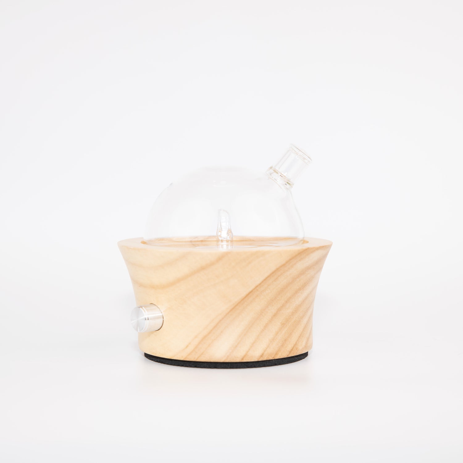 Essential oil diffuser: glass and wood